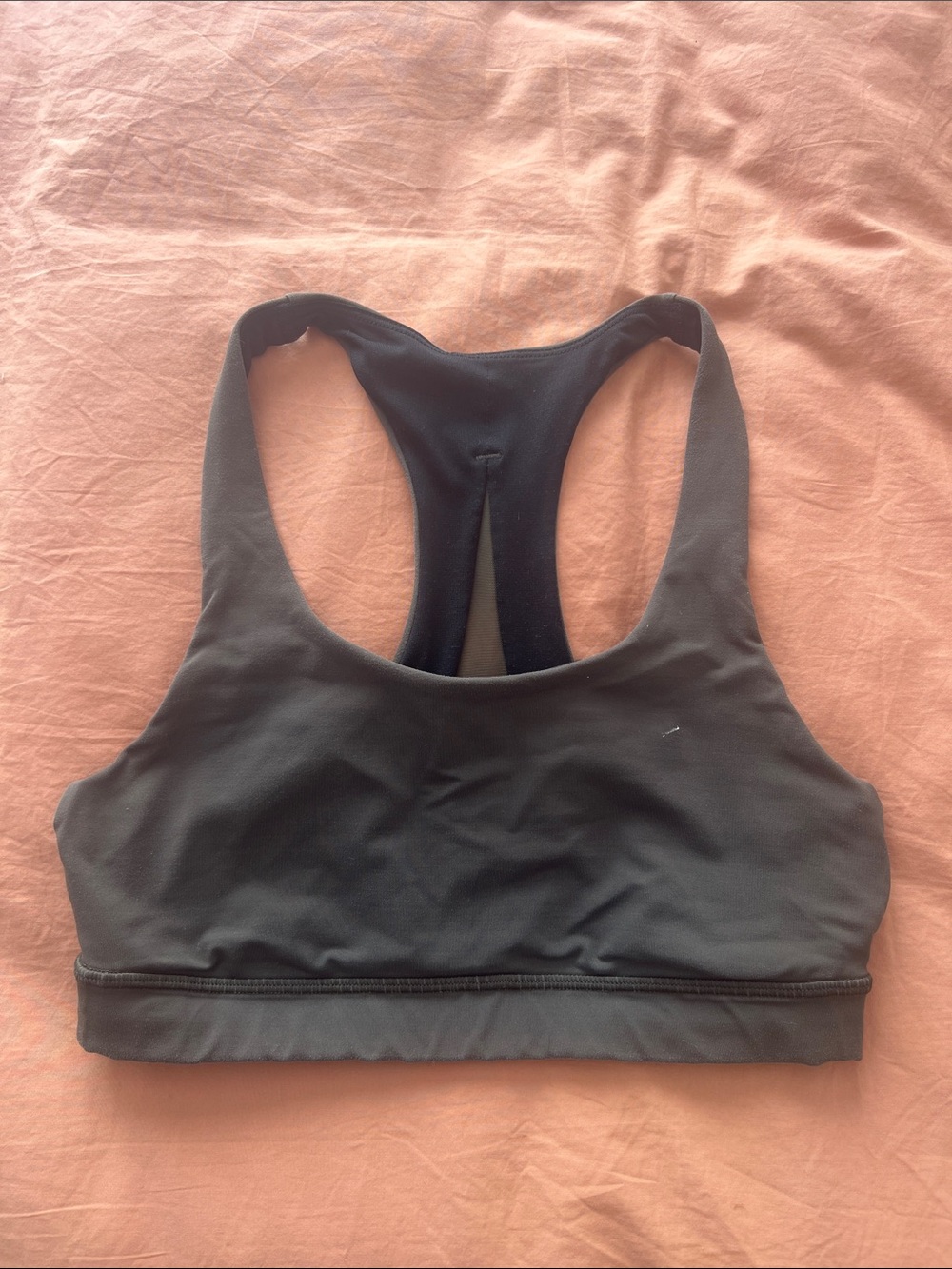 lululemon athletica Invigorate Sports Bra in Olive Green